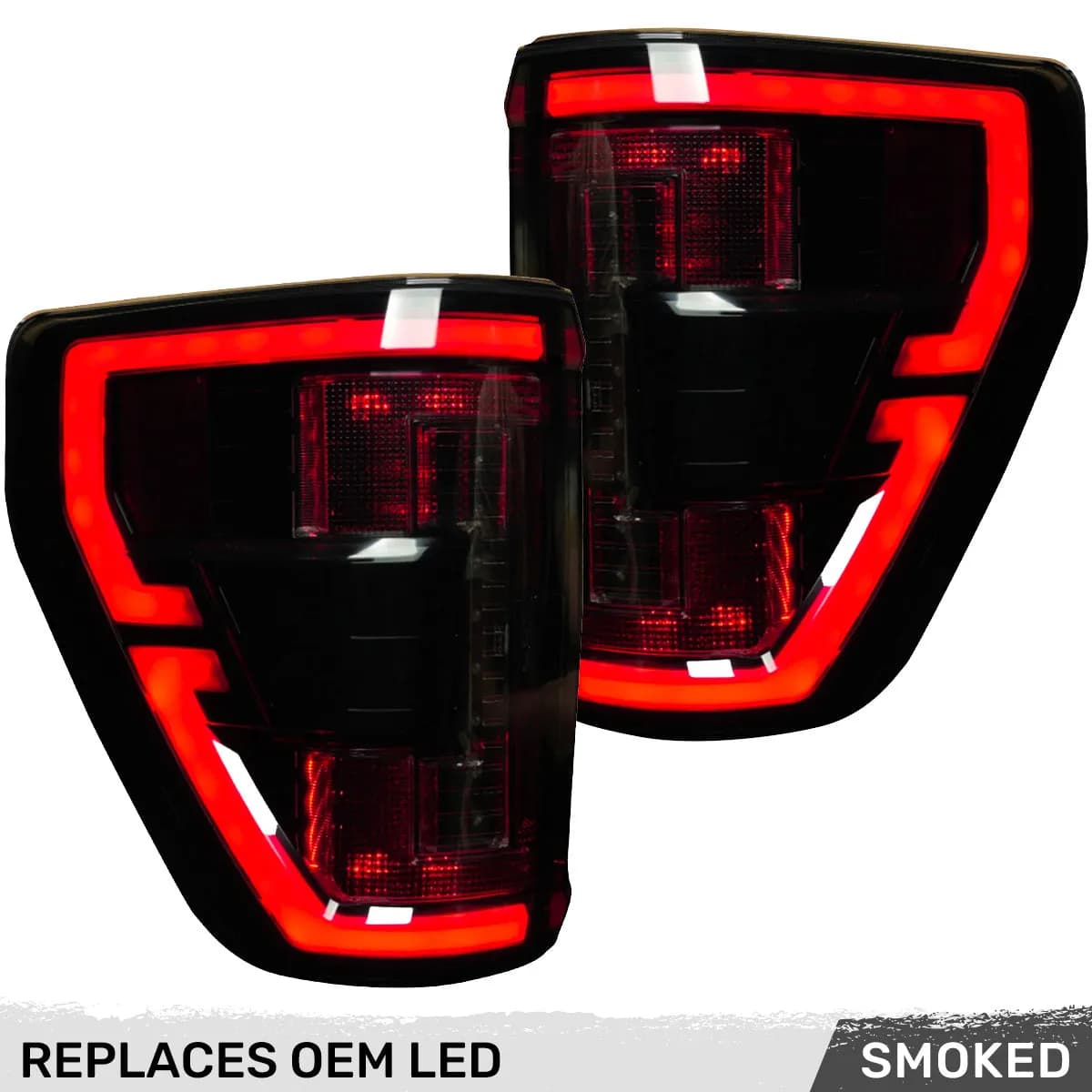 Ford F150 & Raptor 21-23 Ultra Bright Oled Tail Lights w/ Startup Light Sequence (Replaces Factory LED Tail Lights w/ Blis Only) - Multiple Lens