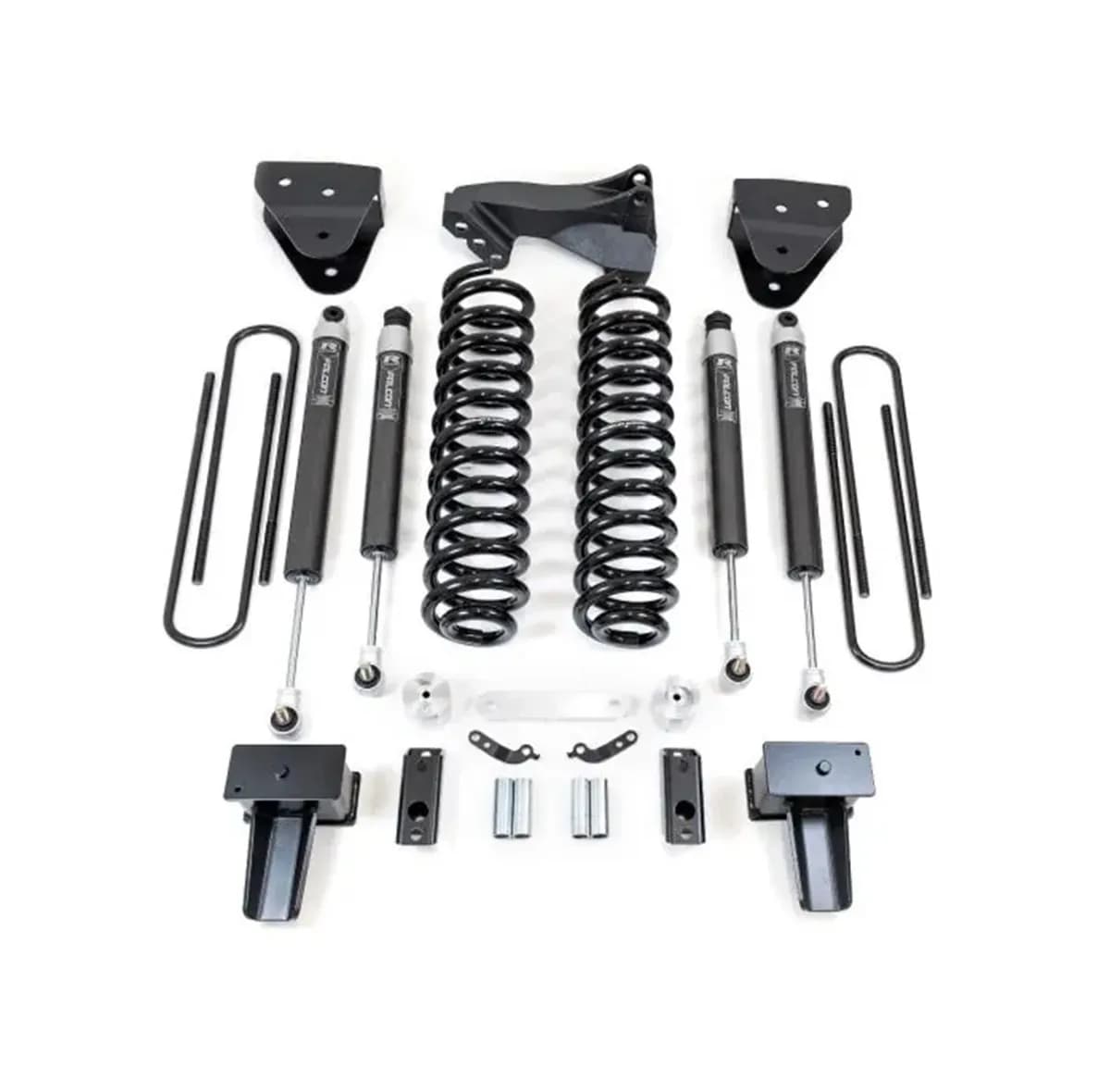 4" Coil Spring Lift Kit With Falcon Shocks - Ford Super Duty Diesel 4WD 2017-2022 F-350 And F-250 With Camper Spring Package