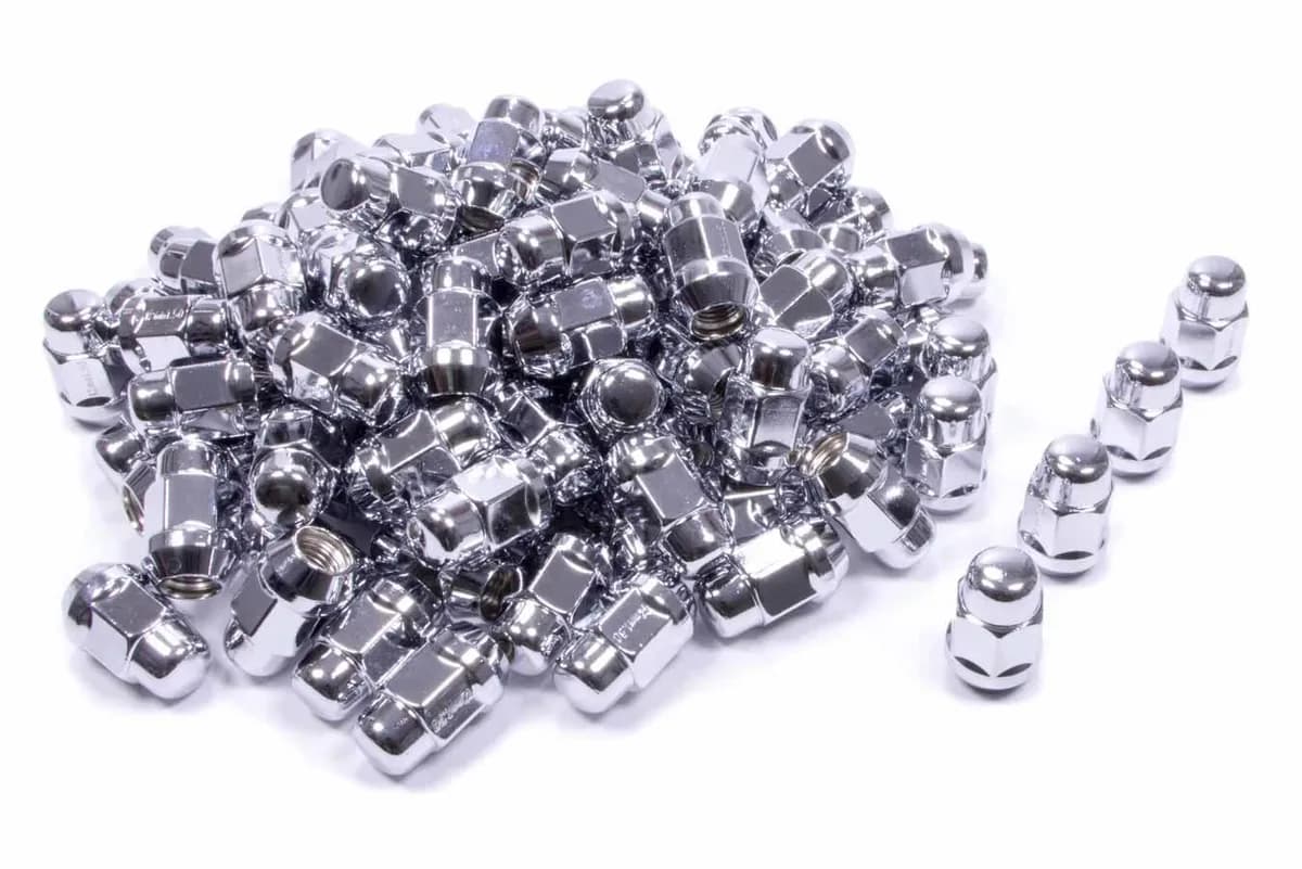 Acorn Bulge Lug Nut 3/4" Hex 1/2"-20 Chrome Bulk 41188
