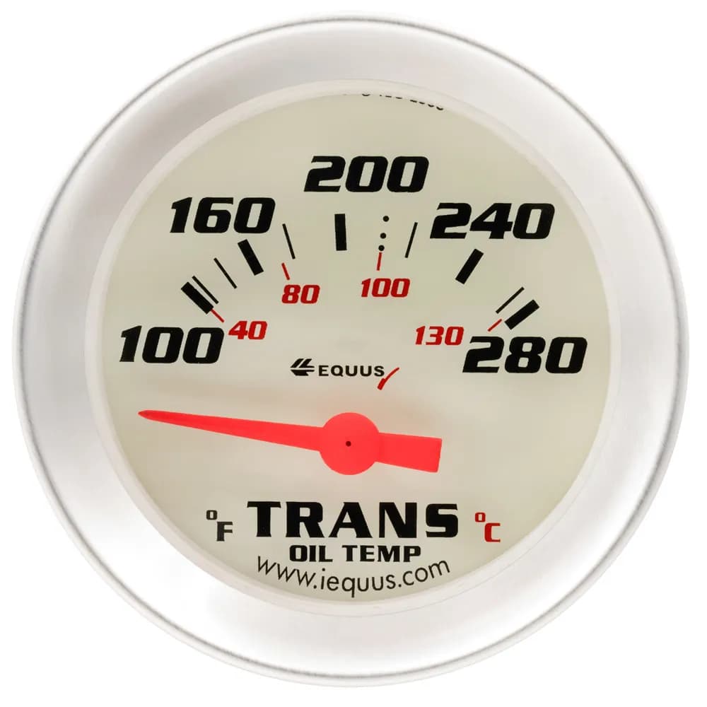 2.0 Dia Trans Temp Gauge Silver 100-280