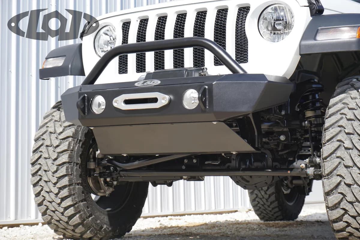 JL/JT Signature Series Shorty Bolt on Skid Plate (Black Powder Coated)