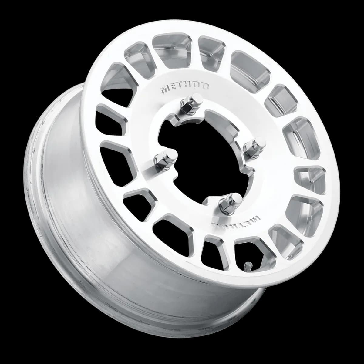 Aluminum Wheels 15x6 MR412 Beadlock UTV Bolt Pattern 4 On 136 Offset 51 Lip Size 0 Machined Raw Machined Method