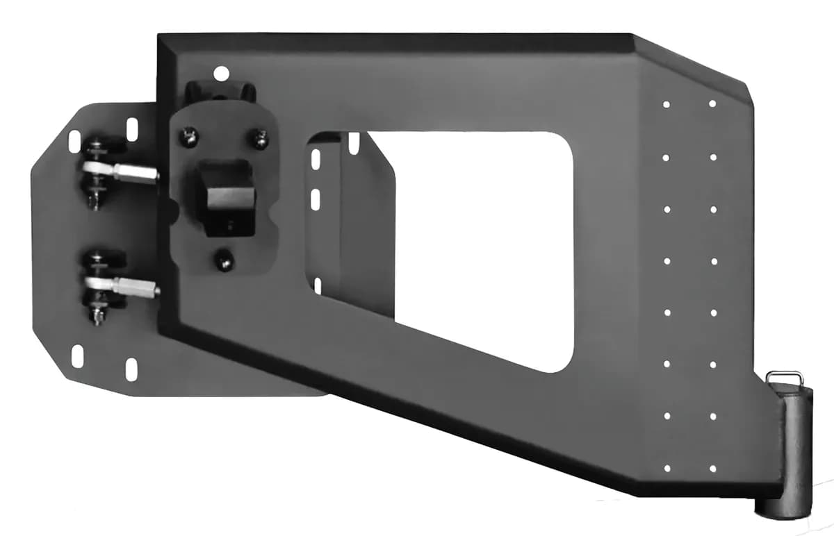 18c Wrangler JL Tire Carrier Only Textured Black