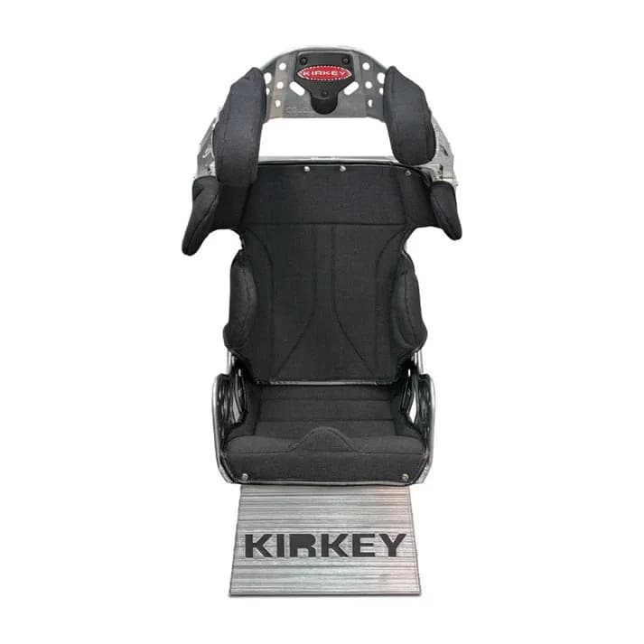 Kirkey Racing 96 Series Seat Kit - Aluminum 18Â° Layback Containment Seat with Black Cover - SFI 39.2