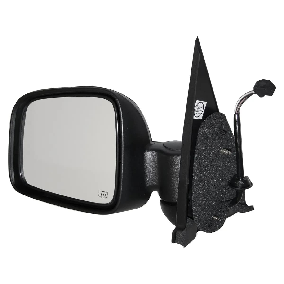 Crown Automotive Jeep Replacement 55155843AI Left Power, Heated, Manual Folding Mirror for 2002-2007 Jeep KJ Liberty LHD