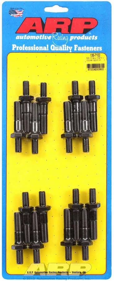 Chevy bb Mark v 3/8 Rocker Arm Stud Kit Adj Thread Length .800in