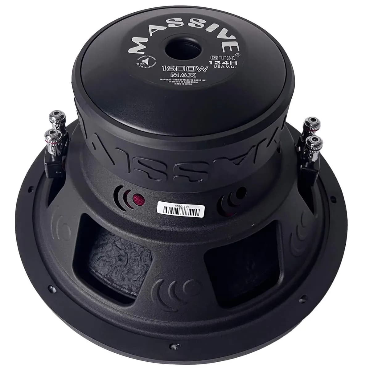 GTX124H - 12" 800 Watts RMS Dual 4 Ohm Subwoofer