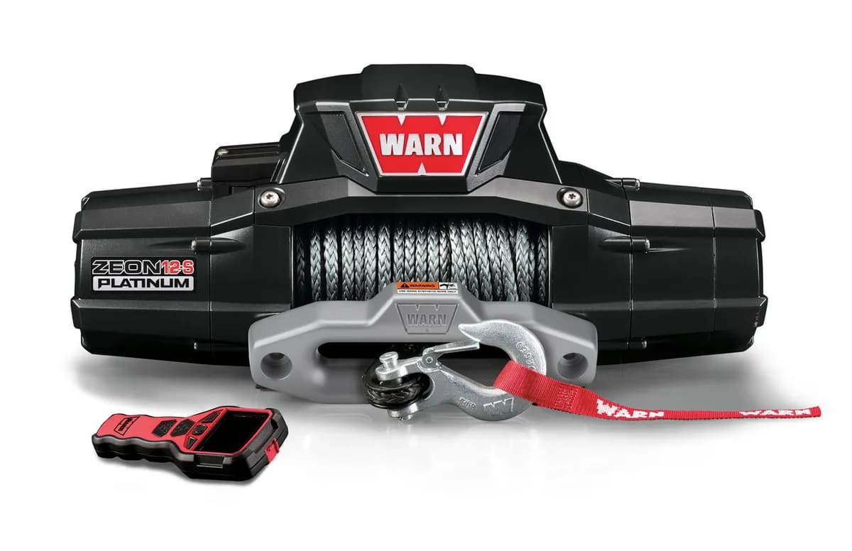 Warn Zeon 12-S 12000lb Winch with Synthetic Rope - Platinum Series
