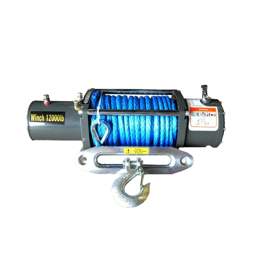 12,000 lb 12V Winch with Synthetic Rope