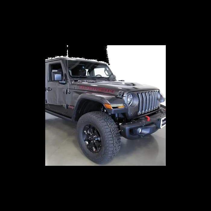 Quake LED - Qte1023 - Jeep Wrangler Jl/Gladiator JT Smoked LED Fender Light w/ Sequential Turn Signals & Side Marker Light
