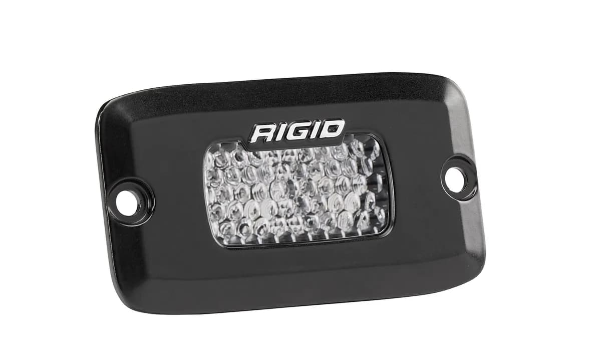 RIGID Industries 922513 SR-M Series PRO, Flood Diffused, Flush Mount, Black Housing, Single