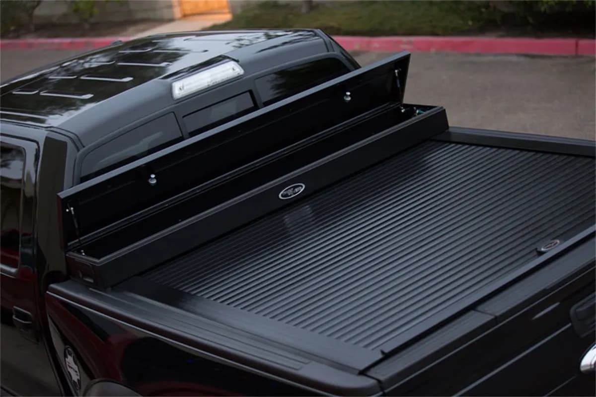 Truck Covers USA CRJR350 Junior Size Toolbox and Hard Retractable Roll-up Tonneau Cover Combination