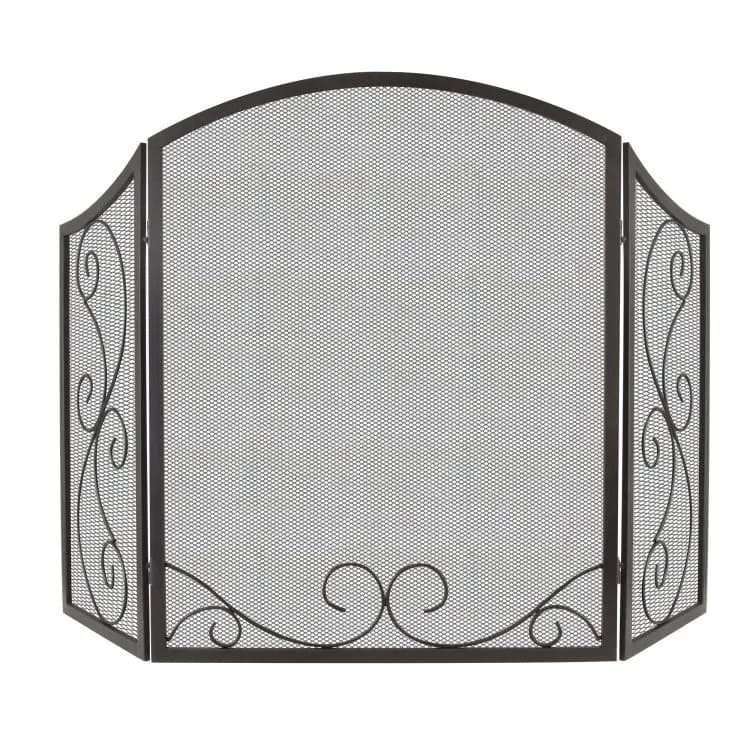 Iris Scroll Fireplace Screen