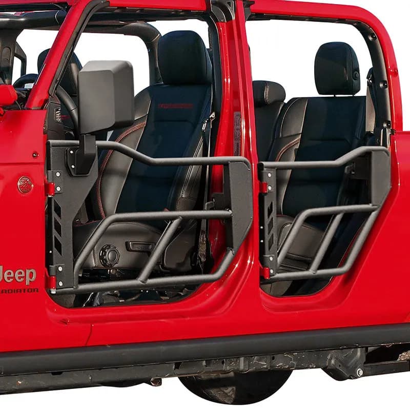 Jeep Tube Doors with Side View Mirror for 2018-2026 Wrangler JL JLU & Gladiator JT | Tough Style