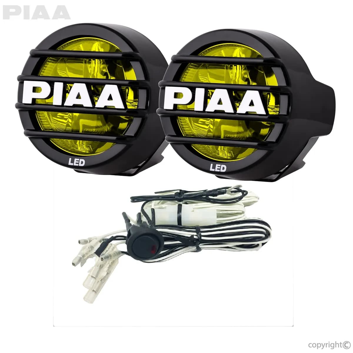 LP530 LED Driving Light Kit; 2 LEDs/9.4W Each; 3.5 in.; Yellow; Ion;