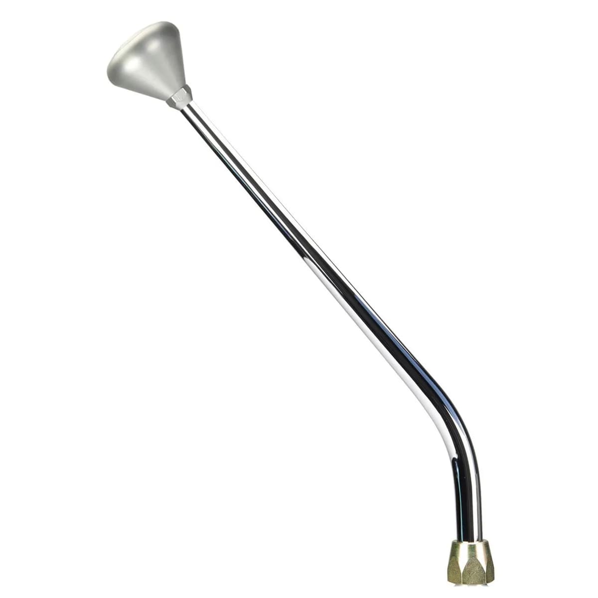 es Shifter gm 4l60e Chrome 16in Single Bend Lever Mushroom Knob