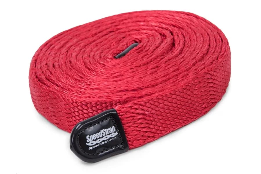 SpeedStrap SuperStrap 50ft x 1in Weavable Recovery Strap, Red  - 10,000lb Max Capacity