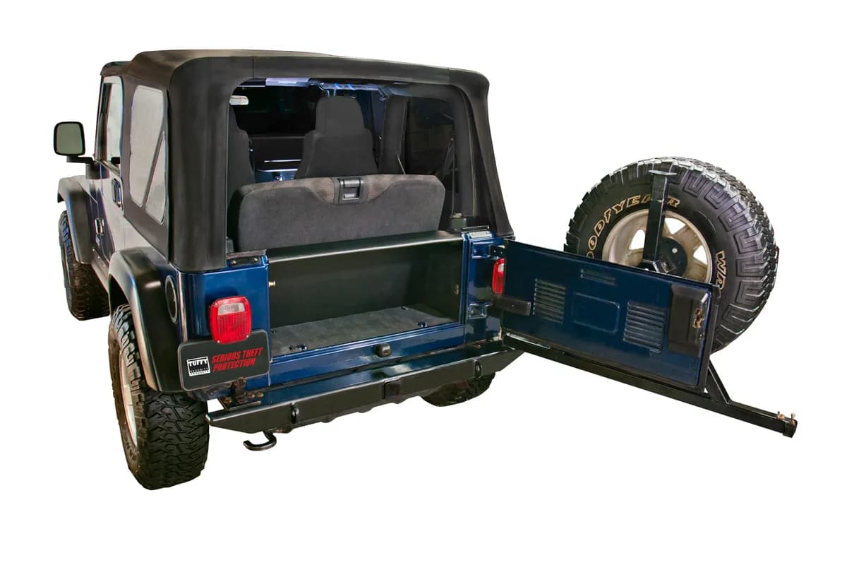 9706 Wrangler Tailgate Security Enclosure Black