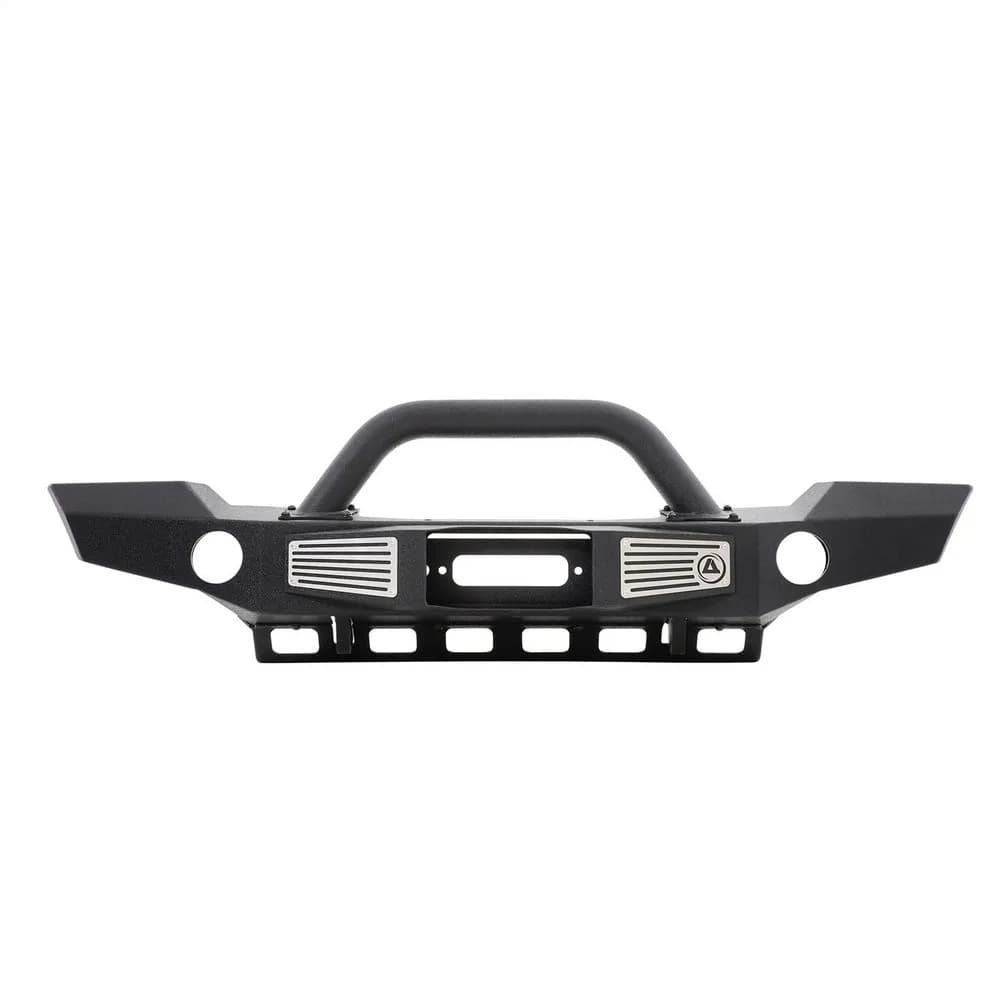 0718 Wrangler Xrc Atlas Front Bumper W/Grille Guard & Fog Light Holes/Black