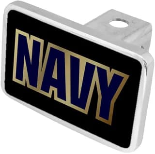Navy W/O Dblueop w/ Gold Outline Hitch Plug