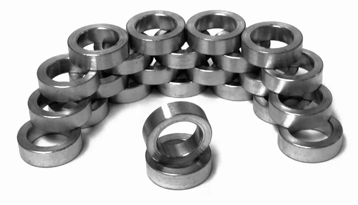 Bushing Style, Zinc Plated 0.625 Bore 0.280 Long 0.935 Diameter 24 Pack