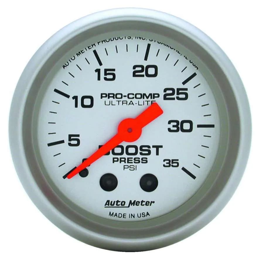 Gauge, Boost, 2 1/16", 35psi, Mechanical, Ultra-Lite