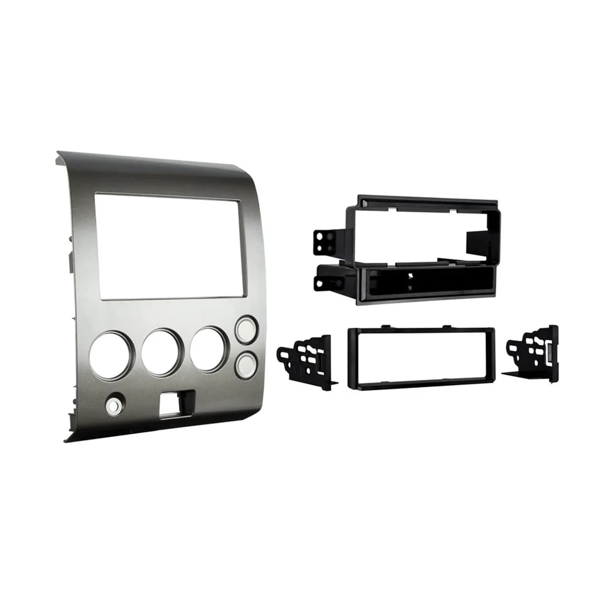 Turbokits; Radio Installation Kit; Incl. Instr./Hardware/Storage Pocket/Snap-In Iso Mount System; Recessed Din Opening; High-Grade ABS Plastic; W/O Dual Zone Climate Controls;