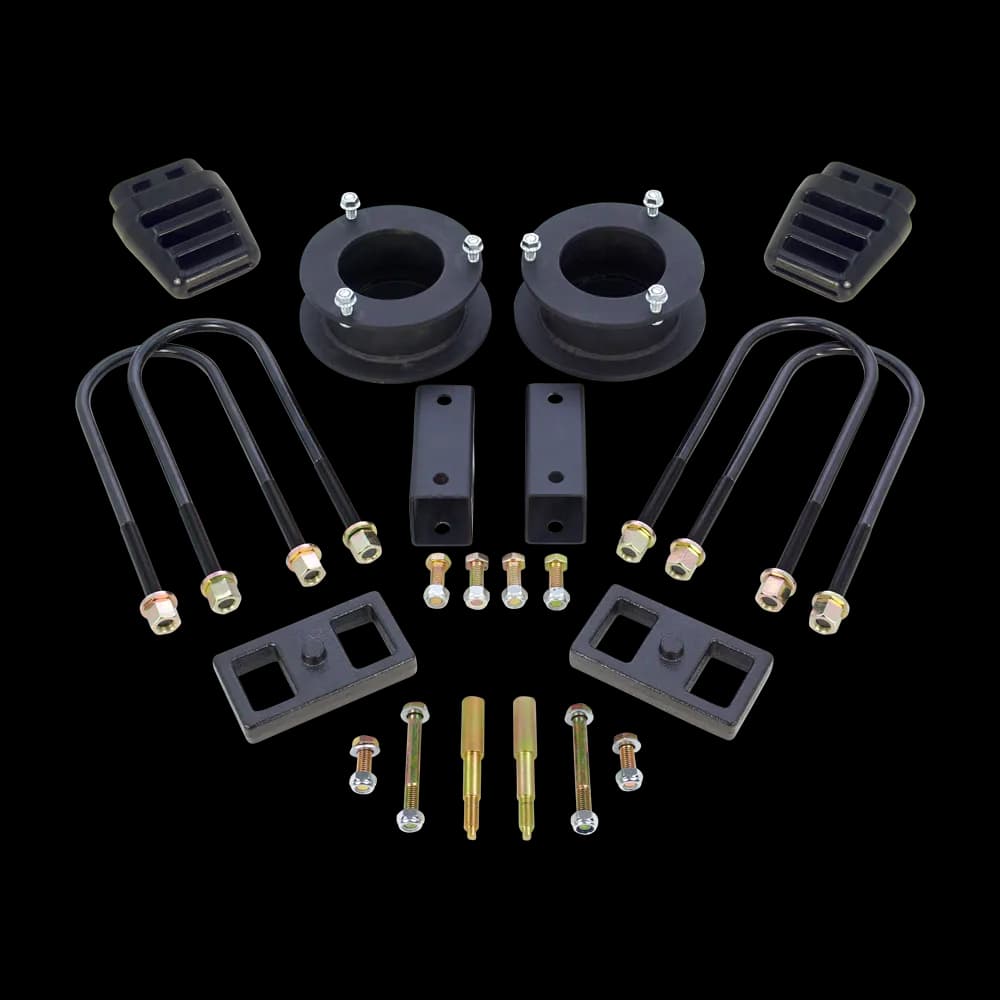 25003500 - 3.0 Front Coil Spacer-1.0 Rear Block-Wo Top Overload 2003-2013 Dodge-Ram 25003500 4WD