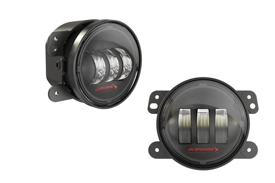 18c Wrangler 6145 j2 Model 12v Sae/Ece LED Sport Fog Light With Black Inner Bezel(2 Light Kit)