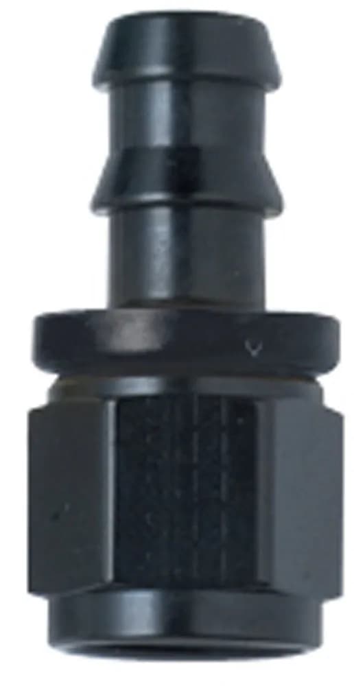 Fragola Straight Race -8AN Hose End Series 8000 Push-Lite Black