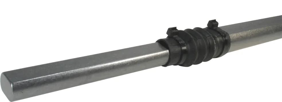 Borgeson - Steering Shaft - P/N: 450036 - Steel telescopic steering shaft. 36 in. Extended length with 3/4 in. Double-D and 1 in. Double-D ends.