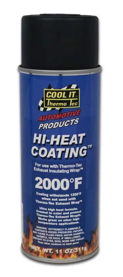 Hi Heat Wrap Spray Coating 11oz Black Thermo Tec