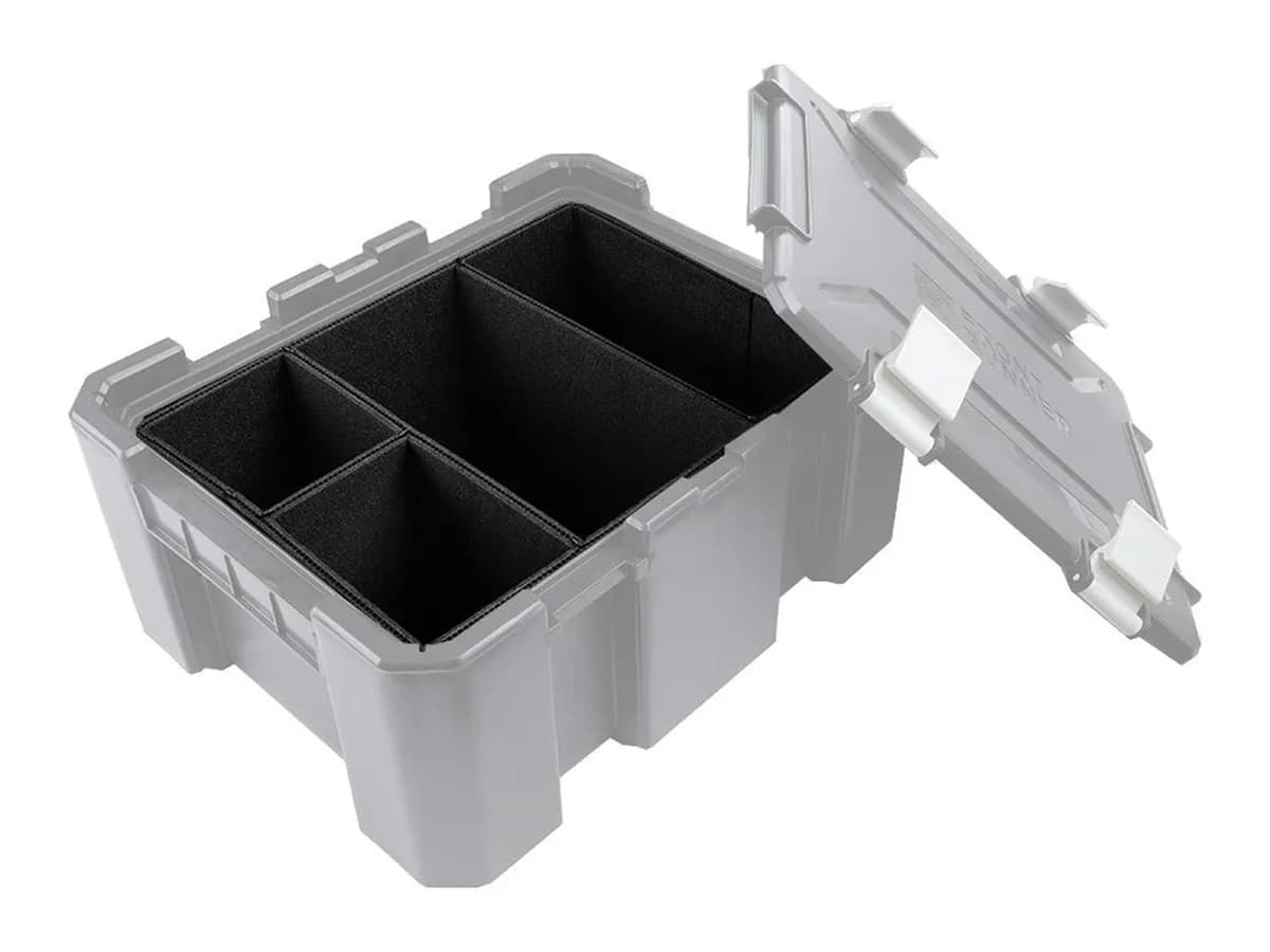 Storage Box Foam Divider; Incl. 3 Foam Dividers; Craft Utility Knife; Set 10 Plastic Clips;