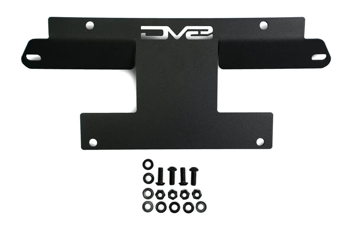 DV8 Offroad 2021-22 Ford Bronco | Factory Front Bumper License Relocation Bracket | Front