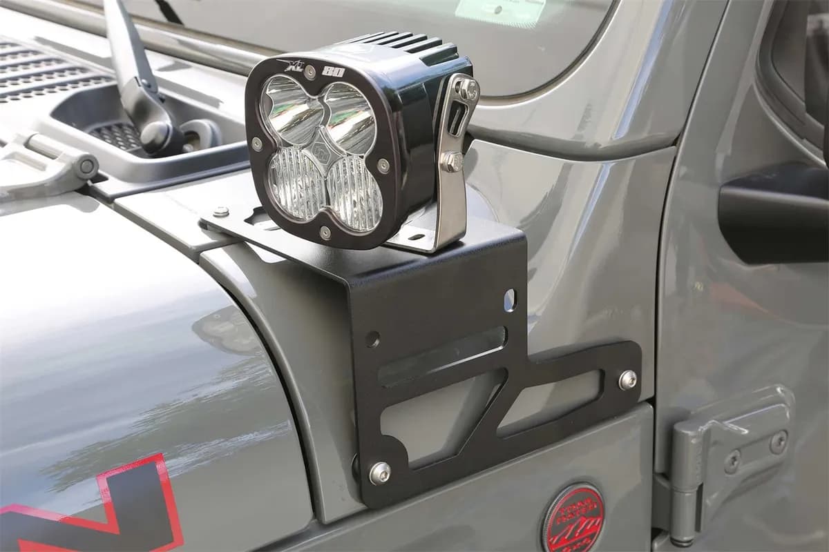 18c Wrangler/20c Gladiator 4WD Light Bracket Kit Nonadjustable
