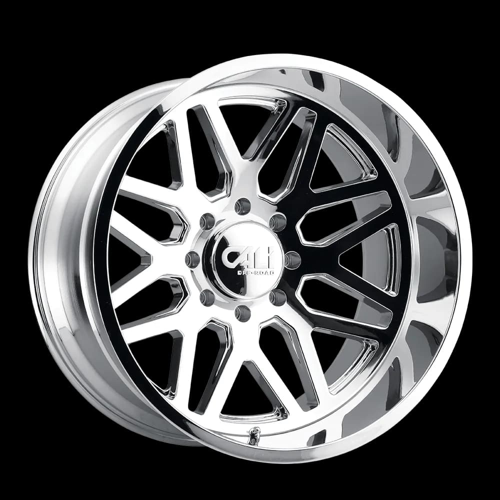 Cast Aluminum Wheels Invader 9115 CH 22x12 Chrome 8 On 165.1 Bolt Pattern -51 Offset Cali Offroad Wheels