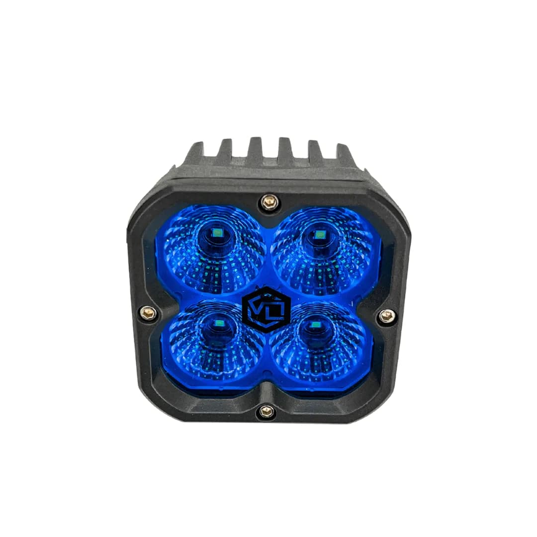 FNG 3 Intense Blue 3 Inch 20W Flood Light Pods Each Vivid Lumen