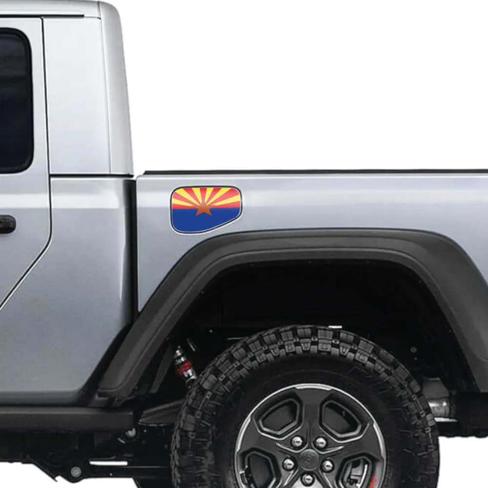 Arizona State Flag Gas Cap Decal for JT or Gladiator