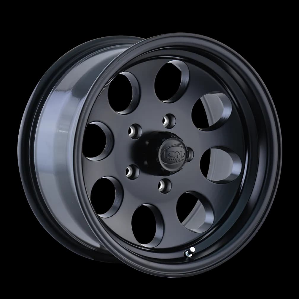 Cast Aluminum Wheels 171 MB 16x8 Matte Black 5 On 127 Bolt Pattern -5 Offset ION Wheels