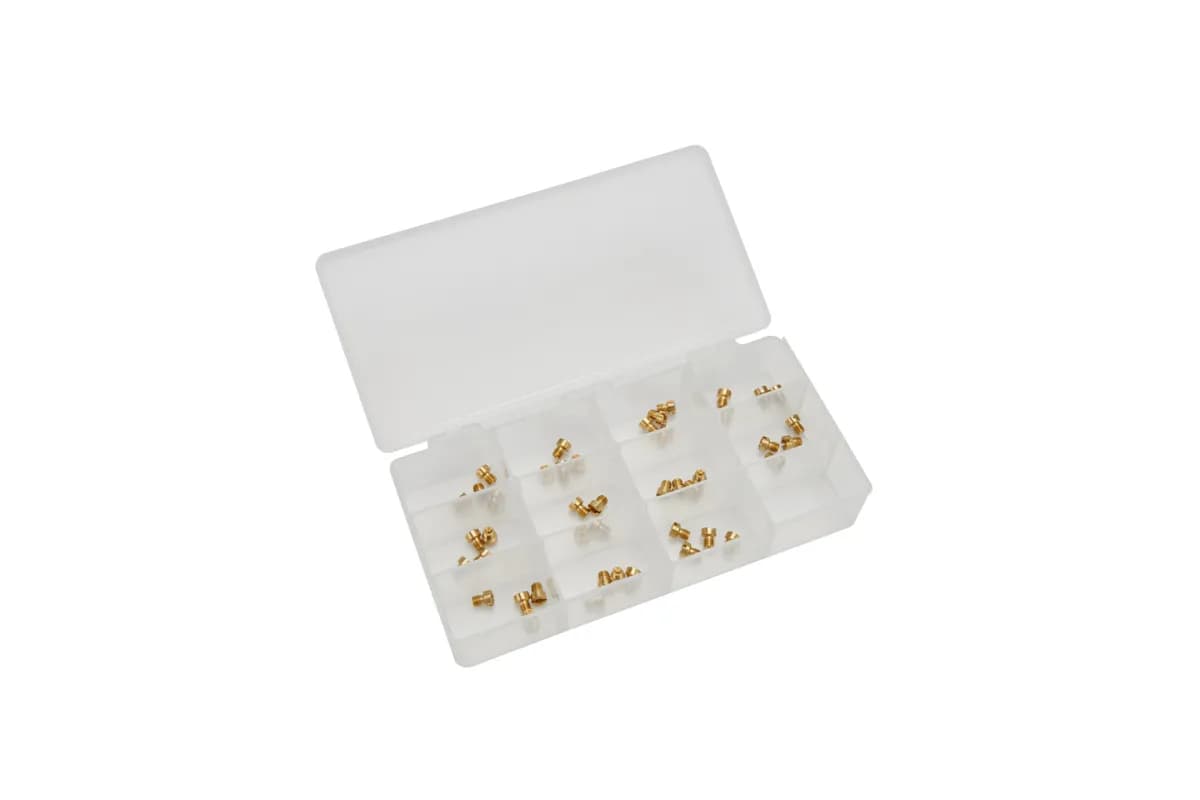 Carburetor Air Bleed Tuning Kit for High-Speed System Includes No. 25 thru 35 Proform