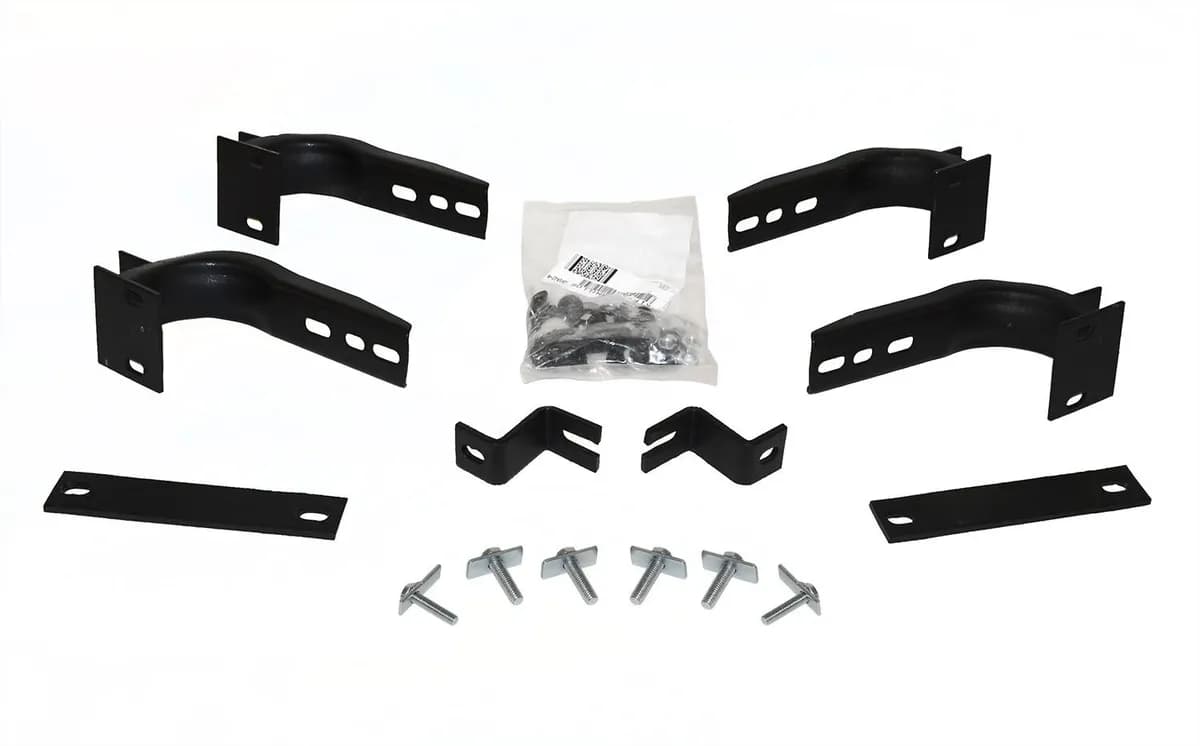 Go Rhino 6842395 - OE Xtreme Side Steps - Mounting Brackets Only -Textured Black