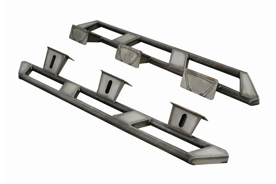 Motobilt Frame Mounted Rocker Guards - Bare - JL 4Dr