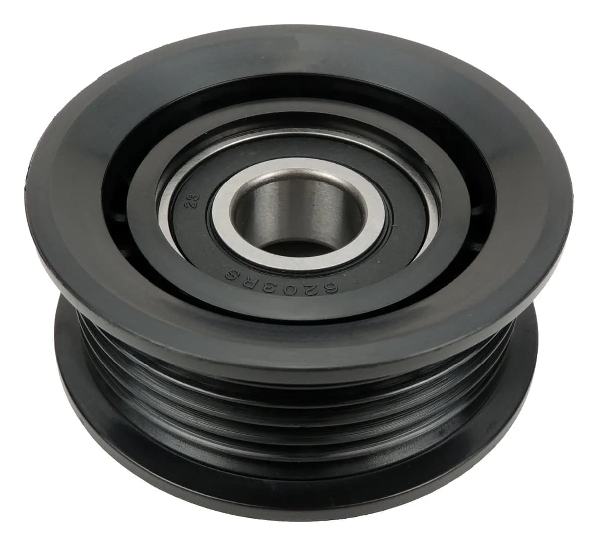 Accessory Drive Belt Idler Pulley; Ribbed;