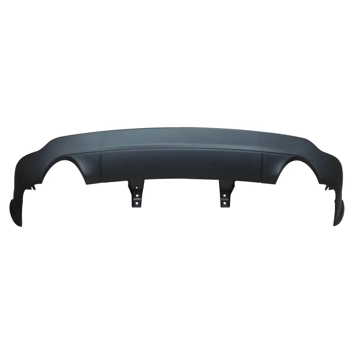 Rear Bumper Fascia; w/Dual Exhaust; w/o Tow Hitch; Black Textured Finish; Lower;