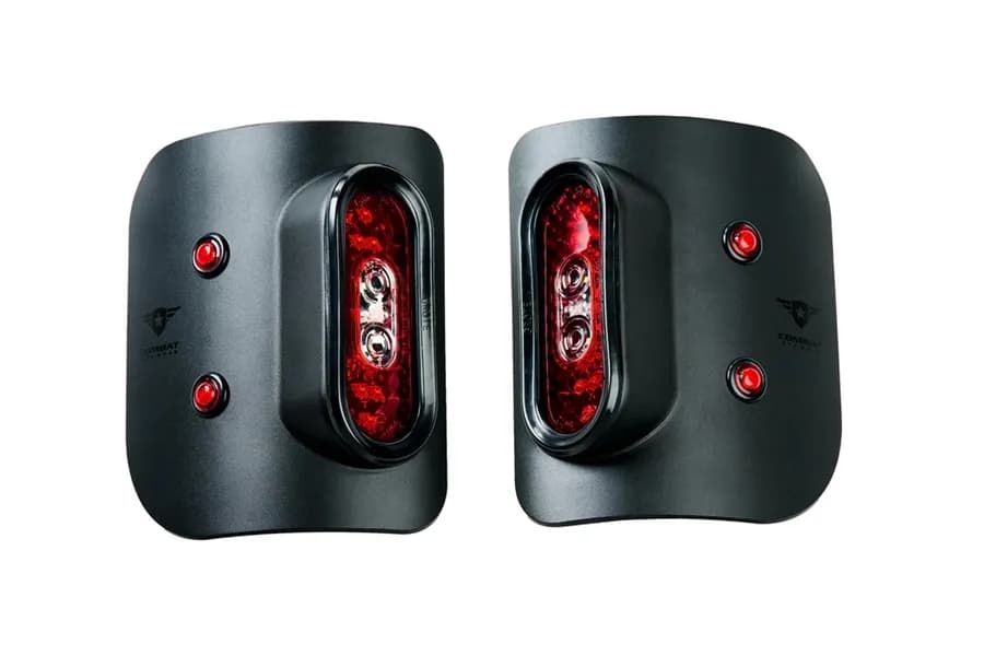20c Wrangler JT Gladiator Tail Gunner LED Tail Lights Black