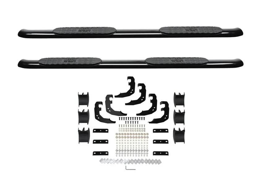 PRO TRAXX 4 Oval Nerf Step Bars Black 1500 Crew Cab 2019 Excl. 2019 Ram 1500 Classic