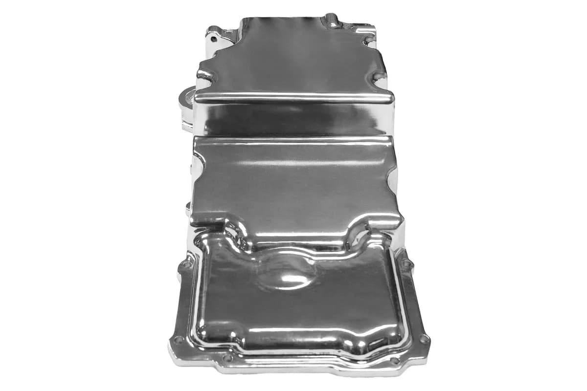 FiTech FiTech Plus, LS Swap Oil Pan, Medium Profile, Polished, 6.25L w/Filter Capacity