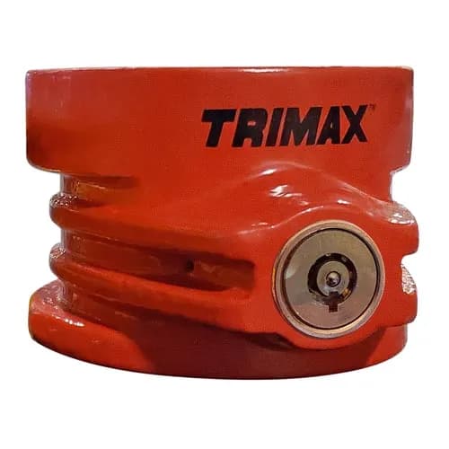 Heavy Duty Solid Steel 5th Wheel King Pin Trailer Lockred Powder Coat