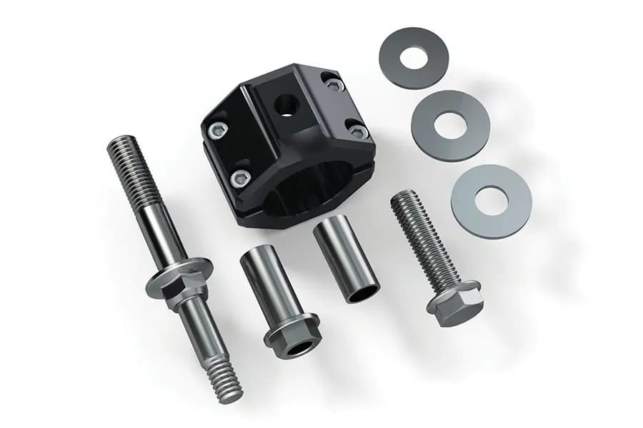 0718 Jeep Wrangler JK Steering Stabilizer Relocation Kit 15/8in Tie Rod