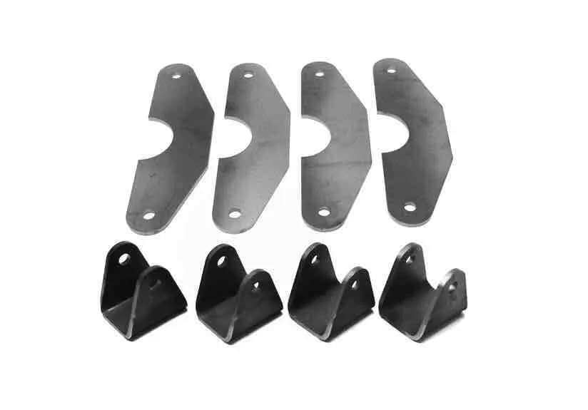 Steinjäger Tabs and Clevises, Weld On 4 Link Tab and Clevis Kits 0.500 Bore 2.75 Axle Diameter 3.00 Inch Clevis Jaw 4 Clevises, 4 Parallel Tabs